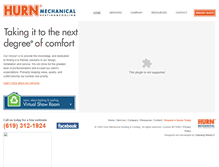 Tablet Screenshot of hurnmechanical.com